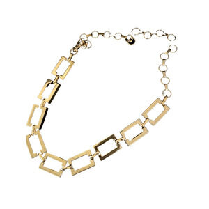 Super Nice Gold Brass Plated Chunky Large Boxed Link Chain Belt 33" Adj